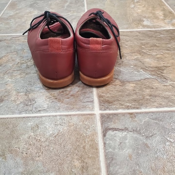 Quicksilver Leather Red Maroon Oxford fit 11.5 - Picture 4 of 5
